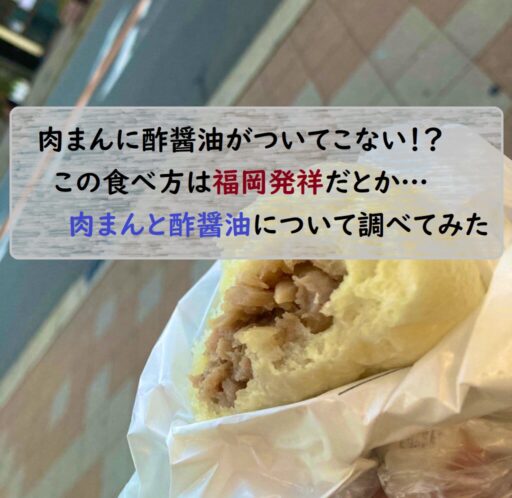 えっ肉まんに酢醤油つけんと これは福岡発祥の食べ方だとか Everyday Silvia